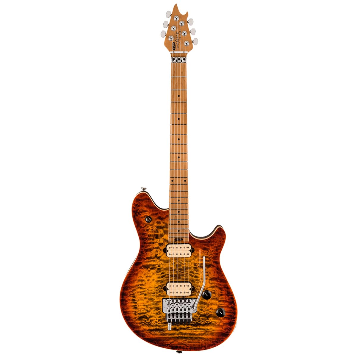 Amazon.com: EVH Wolfgang Special QM Electric Guitar - Tiger Eye